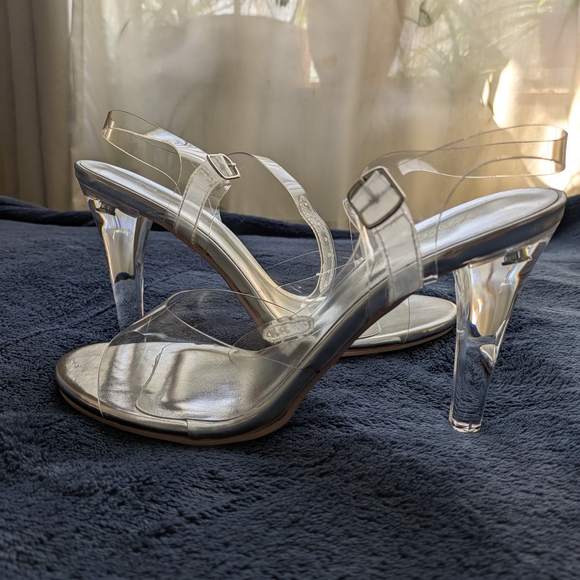 Clear/Transparent Women's Heels - Picture 1 of 9